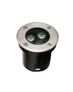 Φωτιστικό Χωνευτό Δαπέδου IP65/67 D100xH89mm Led 3w 3200K 330lm Lotus Viokef 4186800