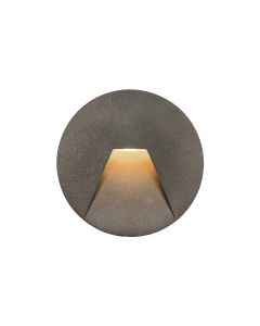 Χωνευτό Φωτιστικό Τοίχου IP65 Led 4w 3000K 39lm D120x65mm Concrete Grey Round Space Viokef 4289900