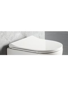 Κάλυμμα Λεκάνης Βακελιτικό Slim Soft Close Αποσπώμενο Οπές 16xΜ42,5xΠ35 cm Bianco Ceramica 9250SC-300 