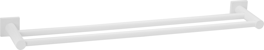 Πετσετοθήκη Διπλή Λευκό Bronze Art Noir-Project MH09-42-AA