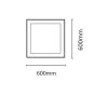 InLight Πλαίσιο Αλουμινίου για Τετράγωνο Led Panel D:60cm BAPAN002