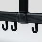 Βραχίονας Κουρτίνας Μπάνιου Γωνιακός 170x80cm Αλουμίνιο Μαύρο Sealskin Easy Roll Black 800128