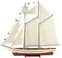 Ξύλινο Καράβι Ιστιοφόρο Cutty Sark 50x9,5xH45cm,Χρώμα Λευκό-Καφέ 31094