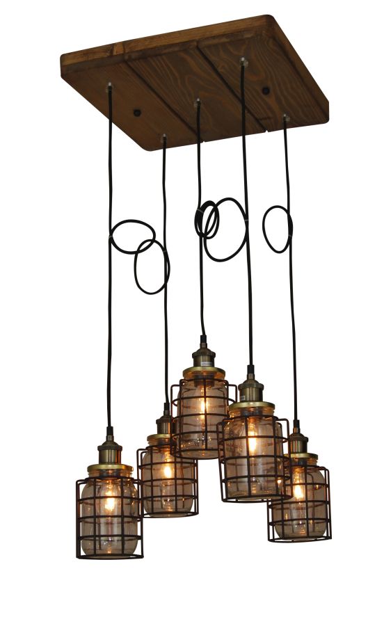 HL-2248JG-5PR OKDA PENDANT HOMELIGHTING 77-2821