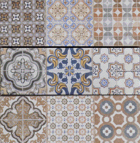 Πλακάκι Ρετρό Μπάνιου / Κουζίνας 20x60cm Sincam Decor Marron AP242060MDECOR