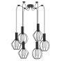 SE21-BL-4-BL6-GR12 ADEPT FLEX Black Pendant Black Metal Grid+ HOMELIGHTING 77-8908