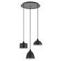 SE21-BL-B10-3BL-MS123 ADEPT FLEX Black Metal Shade Pendant+ HOMELIGHTING 77-8955