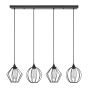 SE21-BL-B10-4BL-GR12 ADEPT FLEX Black Metal Grid Pendant+ HOMELIGHTING 77-8952