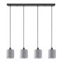 SE21-BL-B10-4BL-SH2 ADEPT PENDAT Grey Shade Pendant+ HOMELIGHTING 77-9022