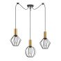 SE21-GM-4-BL3-GR12 ADEPT FLEX Gold Matt Pendant Black Metal Grid+ HOMELIGHTING 77-8939