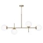 LUNA 4/L RAGA GOLD MAT-WHITE ΠΟΛΥΦΩΤΟ ΟΡΟΦΗΣ Heronia 01-0423