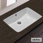 Νιπτήρας Πορσελάνης Υποκαθήμενος56x37,5 SEREL White 0561-300