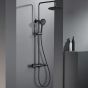 Orabella Preciosa Black matt - Στήλη ντουζ με στρόγγυλη κεφαλή Φ250 10388