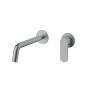 Orabella Oval Gun metal light - Μπαταρία νιπτήρος, εντοιχισμού 2 οπών 10483