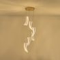 ΦΩΤΙΣΤΙΚΟ ΚΡΕΜΑΣΤΟ ΑΚΡΥΛΙΚΟ LED 60W 5400Lm 3000K Φ350X1830mm Γαλλικό Χρυσό ARTE ILLUMINA COMO Eurolamp 144-15045
