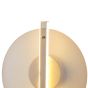 ΑΠΛΙΚΑ ΤΟΙΧΟΥ ΑΛΟΥΜΙΝΙΟ-ΓΥΑΛΙ ΣΤΡΟΓΓΥΛΟ LED 10W 1200Lm 3000K 340X120X300mm ΜΕΛΙ ARTE ILLUMINA DISC Eurolamp 144-15086