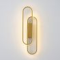 ΑΠΛΙΚΑ ΤΟΙΧΟΥ ΑΛΟΥΜΙΝΙΟ LED 18W 2340Lm 3000K 140x500mm ΧΡΥΣΟ ARTE ILLUMINA ELIX Eurolamp 144-18094