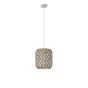 ΦΩΤΙΣΤΙΚΟ ΚΡΕΜΑΣΤΟ ΡΑΤΤΑΝ ΜΟΝΟΦΩΤΟ 1XE27 Max 15W Φ220.5x2100mm ΜΠΕΖ ΚΑΦΕ ARTE ILLUMINA AMI Eurolamp 144-33134