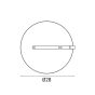 ΠΛAΦΟΝΙΕΡΑ ΣΤΡΟΓΓΥΛΗ LED 26W 4000K Φ30 IP54 ΛΕΥΚΗ ARTE ILLUMINA Eurolamp 145-20080