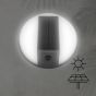 ΑΠΛΙΚΑ ΣΤΡΟΓΓΥΛΗ ΜΕ ΗΛΙΑΚΟ PANEL  5W 500LM 4000Κ IP54 ΜΑΥΡΟ ARTE ILLUMINA Eurolamp 145-20827