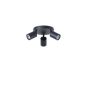ΣΠΟΤ ΜΕΤΑΛΛΟ 3ΦΩΤΟ 3XGU10 Max 7W Φ180X135mm ΜΑΥΡΟ ARTE ILLUMINA OLYMP Eurolamp 145-25222