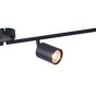 ΣΠΟΤ ΜΕΤΑΛΛΟ 4ΦΩΤΟ 4XGU10 Max 7W 790X165mm ΜΑΥΡΟ ARTE ILLUMINA OLYMP Eurolamp 145-25223