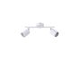 ΣΠΟΤ ΜΕΤΑΛΛΟ 2ΦΩΤΟ 2XGU10 Max 7W 300X155mm ΛΕΥΚΟ ARTE ILLUMINA OLYMP Eurolamp 145-25227