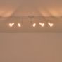 ΣΠΟΤ ΜΕΤΑΛΛΟ 5ΦΩΤΟ 5XGU10 Max 7W 800X230mm ΛΕΥΚΟ ARTE ILLUMINA OLYMP Eurolamp 145-25231