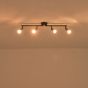 ΣΠΟΤ ΚΙΝΗΤΟ ΜΕΤΑΛΛΟ 4ΦΩΤΟ 4XGU10 Max 7W 600X80X125mm ΜΑΥΡΟ ARTE ILLUMINA VORRAS Eurolamp 145-25238