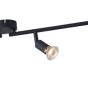 ΣΠΟΤ ΚΙΝΗΤΟ ΜΕΤΑΛΛΟ 4ΦΩΤΟ 4XGU10 Max 7W 600X80X125mm ΜΑΥΡΟ ARTE ILLUMINA VORRAS Eurolamp 145-25238