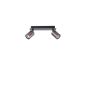 ΣΠΟΤ ΑΛΟΥΜΙΝΙΟ 2ΦΩΤΟ 2XGU10 Max 7W 250X120mm ΓΚΡΙ ARTE ILLUMINA LUXY Eurolamp 145-25266