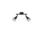 ΣΠΟΤ ΜΕΤΑΛΛΟ ΓΥΑΛΙ 2ΦΩΤΟ 2XE14 Max 8W 220X80X165mm ΦΙΜΕ ARTE ILLUMINA CLASSY Eurolamp 145-25271