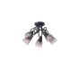 ΣΠΟΤ ΜΕΤΑΛΛΟ ΓΥΑΛΙ 5ΦΩΤΟ 5XE14 Max 8W 380X185mm ΦΙΜΕ ARTE ILLUMINA CLASSY Eurolamp 145-25273