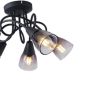 ΣΠΟΤ ΜΕΤΑΛΛΟ ΓΥΑΛΙ 5ΦΩΤΟ 5XE14 Max 8W 380X185mm ΦΙΜΕ ARTE ILLUMINA CLASSY Eurolamp 145-25273