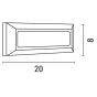 ΦΩΤΙΣΤΙΚΟ ΤΟΙΧΟΥ SLIM LED 4W IP65 230V 3000K 200X80mm ΛΕΥΚΟ PRO ARTE ILLUMINA Eurolamp 145-52000