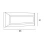 ΦΩΤΙΣΤΙΚΟ ΤΟΙΧΟΥ SLIM LED 4W IP65 230V 3CCT 230X80mm PRO ΛΕΥΚΟ ARTE ILLUMINA Eurolamp 145-52070