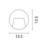 ΦΩΤΙΣΤΙΚΟ ΤΟΙΧΟΥ SLIM LED 3W IP65 230V 4000K Φ135mm ΓΚΡΙ PRO ARTE ILLUMINA Eurolamp 145-52094