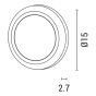 ΦΩΤΙΣΤΙΚΟ ΤΟΙΧΟΥ ΟΒΑΛ LED 4W 150X150X27 3CCT IP65 ΛΕΥΚΟ ARTE ILLUMINA Eurolamp 145-52104