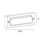 ΦΩΤΙΣΤΙΚΟ ΤΟΙΧΟΥ  LED 6W 255X42X90 3CCT IP65 ΓΚΡΙ ARTE ILLUMINA SENARIO Eurolamp 145-52114