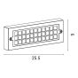 ΦΩΤΙΣΤΙΚΟ ΤΟΙΧΟΥ LED 6W 255X30X90 3CCT IP65 ΛΕΥΚΟ ARTE ILLUMINA SENARIO Eurolamp 145-52116
