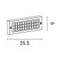 ΦΩΤΙΣΤΙΚΟ ΤΟΙΧΟΥ LED 6W 255X30X90 3CCT IP65 ΜΑΥΡΟ  ARTE ILLUMINA SENARIO Eurolamp 145-52117