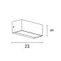 ΦΩΤΙΣΤΙΚΟ ΤΟΙΧΟΥ LED 12W 230X90X100 3CCT IP65 ΓΚΡΙ ARTE ILLUMINA LIMA Eurolamp 145-52130
