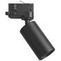 ΣΠΟΤ ΡΑΓΑΣ 4 ΓΡΑΜΜΩΝ GU10 Φ52x150mm ΜΑΥΡΟ Eurolamp 145-59361
