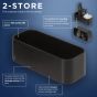 Tiger 2-Store Επιτοίχιο Ράφι 25 cm Black 1500010746 1500010746