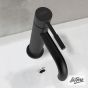 Μπαταρία Νιπτήρα με Αυτόματη Βαλβίδα, Τech La Torre Black Matt 12007-400