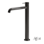 Μπαταρία Νιπτήρα Υψηλή με Βαλβίδα Clic-Clac Elle316 La Torre  PVD Black Brushed 35016-411