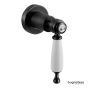 Εκτροπέας Εντοιχισμού 3  εξόδων Μαύρο Ματ Bugnatese Oxford Black Matt 19441-400 