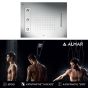 Κεφαλή Ντουζ Εντοιχισμού Οροφής 63x48, Almar Inox Chrome E044189-100