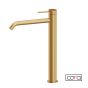 Μπαταρία Νιπτήρα Υψηλή με Βαλβίδα Clic-Clac Cosmo PVD Gold Brushed Inox 316L 6113-211