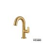 Μπαταρία Νιπτήρα με Βαλβίδα Clic-Clac Slim Vicario Brushed Gold 500010-201